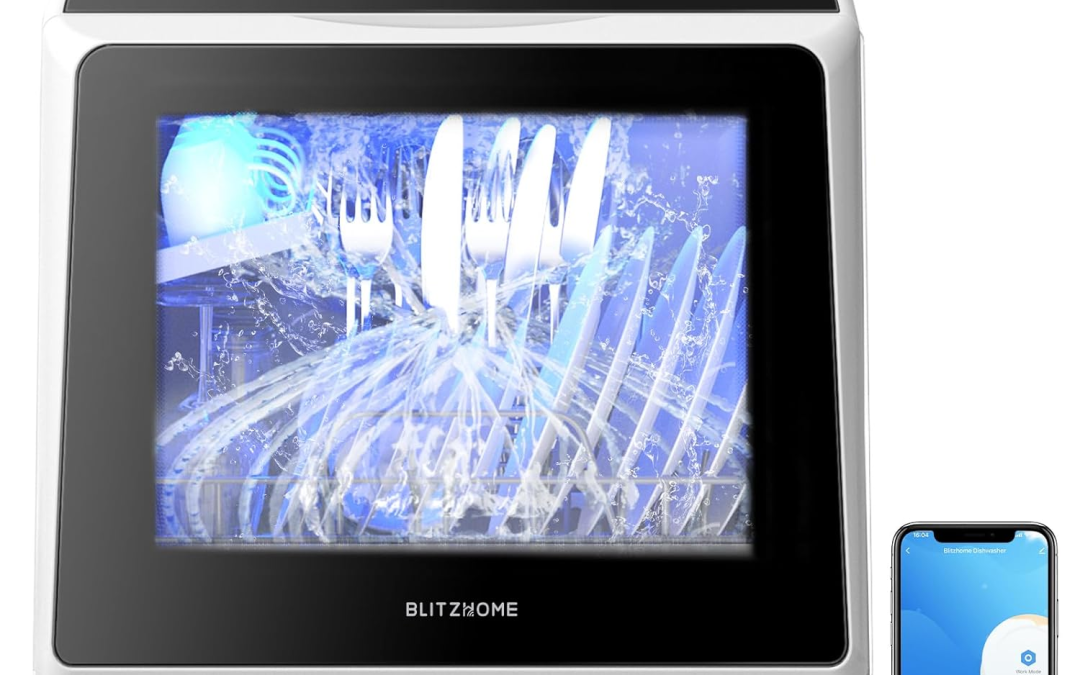 BLITZHOME Portable Dishwasher Countertop